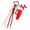 Red, variant on 1 pcs Boho Handmade Woven Rope Keychain Cup Bottle Bag Pendant