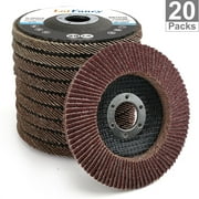 LotFancy 4.5 in Flap Discs, 20 40-120 Grit Sanding Grinding Wheels