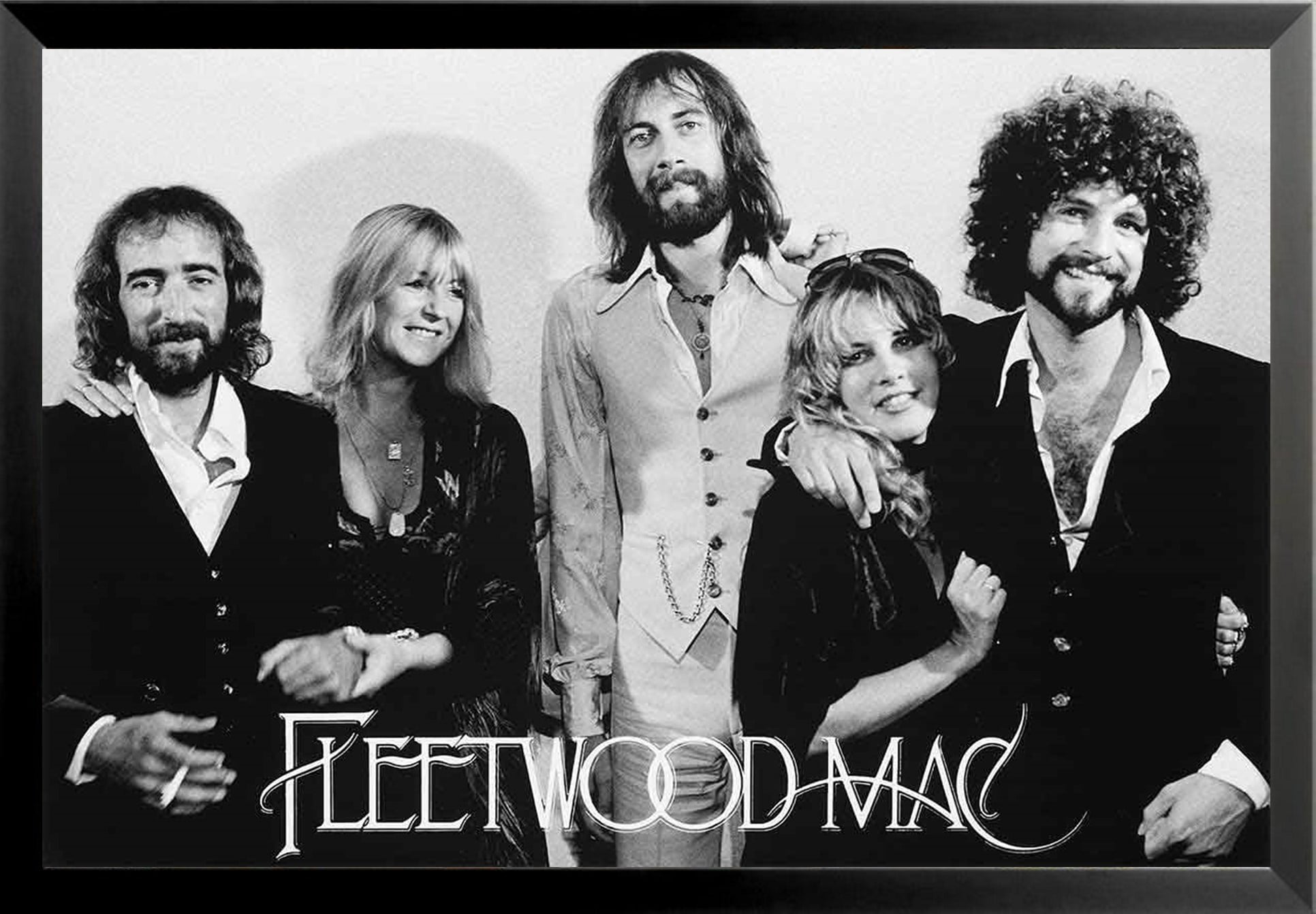 FLEETWOOD MAC GROUP BLACK & WHITE POSTER PRINT 36X24 NEW FAST FREE SHIPPING 
