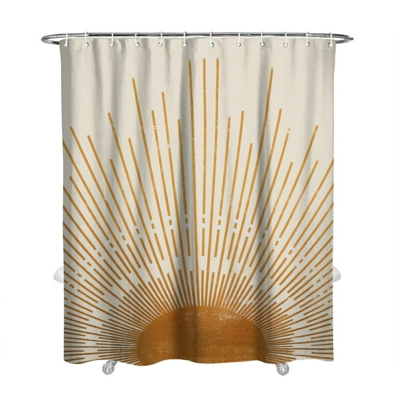 Extra Long Boho Shower Curtain 72x84 Inches - Vintage Floral & Tropical Leaves Pattern, Waterproof Bohemian Bathroom Decor with 12 Hooks, Tribal Rustic Style