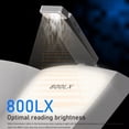 thumbnail image 3 of Lámpara LED Recargable con Clip para Libros, 3 Colores, 5 Niveles de Brillo, Luz para Lectura en la Cama, Lámpara de Protección Ocular, MinilámPara Libros., 3 of 5