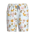 thumbnail image 3 of Yiaed Squirrel In The Forest for Men's Soft Sleep Pajama Short Lounging Pajama Shorts-Small, 3 of 8