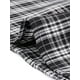 thumbnail image 5 of Falda de cuadros para mujer Inspire Chic, de talle alto, plisada, tipo A, midi, negra, talla S, 5 of 6