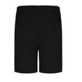 thumbnail image 5 of IYTR Mens Workout Sweat Shorts Casual Elastic Waist Drawstring Fitness Short Pants Solid Color Athletic Gym Shorts with Pockets (Black,L), 5 of 6