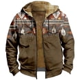 thumbnail image 4 of Mens Solid Color Simple Plus Velvet Thick Coat Jacket In Autumn And Winter, 4 of 5