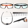thumbnail image 4 of KAPVOE Photochromic Cycling Glasses MTB Sports Transition Triathlon Running Men Women Clear Mountain Bike Sunglasses, 4 of 6