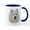 White/Navy Inside, variant on CafePress - Samoyed Face - 11 oz Ceramic Mug - Novelty Coffee Tea Cup