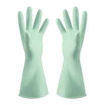 Oalirro Rubber Gloves,Cleaning Gloves,Dishwashing Gloves,Dish Gloves-Waterproof Household Gloves for Laundry, Gardening Mint Green M