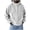 05-White, variant on Yutgune Men's Pullover Hoodie, Casual Long Sleeve Hooded Sweatshirt with Pocket for Fall and Winter