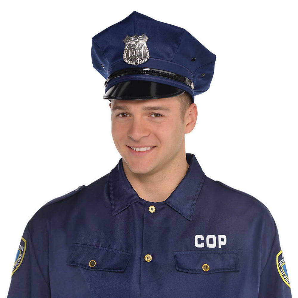 Police Cap Cop Policeman Copper Bobby Fancy Dress Cosplay New 
