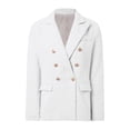 thumbnail image 4 of WEAIXIMIUNG Light Winter Jacket for Women Womens Casual Long Sleeve Double Open Front Jackets Work Suits, 4 of 5