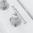 thumbnail image 6 of 8 Inch Bathroom Faucets for Sink 3 Hole, Faucet for Bathroom Sink with Pop-up Drain & cUPC Lead-Free Hose, Faucet for Bathroom Vanity Lavatory, Chrome, 6 of 7