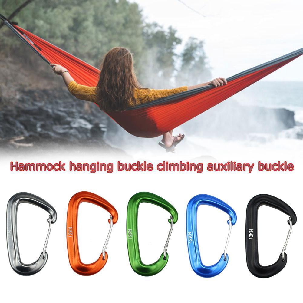 1pc Outdoor Camping Hiking Aluminum Keyring Carabiner D-ring Key Chain Clip K7L8