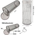 thumbnail image 4 of Stainless Steel BBQ Vegetable Grilling Basket - Cylindrical Mesh Grill Accessory, 4 of 4