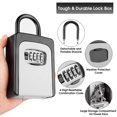 thumbnail image 1 of LEEYNEER Key Lock Box Outside Waterproof Security 4 Digit Combination Lockbox G6 NEW, 1 of 8
