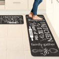 thumbnail image 7 of Grey Farmhouse Chef Kitchen Rugs and Mats Set of 2, 17"x47"+17"x30" Non-Slip Machine Washable Runner Rugs for Kitchen Floor, Soft Kitchen Mat Set for Home,Laundry Room,Chef Pattern, 7 of 7