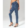 thumbnail image 2 of roswear Skinny Jeans for Women Ripped Stretchy, 29.92" Inseam, Size 4-20, 2 of 6