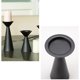 thumbnail image 4 of Juego de 3 candelabros negros - Candelabros de metal compatibles con velas de pilar - Candelabros compatibles con velas de mesa, 4 of 5
