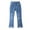Z5141 Yellow, variant on Toddler Girl Pants Kids Casual Jeans Elastic Waist Denim Wide Leg Trousers Pants for Girls Size 5-6T