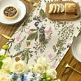 thumbnail image 4 of Wildflowers Floral Spring Table Runner, Butterfly Seasonal Summer Kitchen Dining Table Decoration for Home Party Decor 13x108 Inch, 4 of 6
