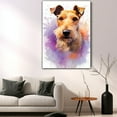 thumbnail image 5 of Lakeland Terrier Canvas Wall Art Famous Oil Paintings Monets Watercolor Dog Canvas Funny Dog Canvas Floral Print Abstract Farmhouse Gallery Aesthetic Room Decor for Bedroom Bathroom, 5 of 6