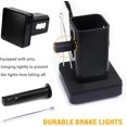 thumbnail image 6 of 15 LED Trailer Hitch Brake Light,12V Red Lights Smoked Tail Lights Fits 2" Receiver with 4-pin Adapter,Hitch Light Automotive Exterior Accessories for Truck Trailer SUV Black, 6 of 6