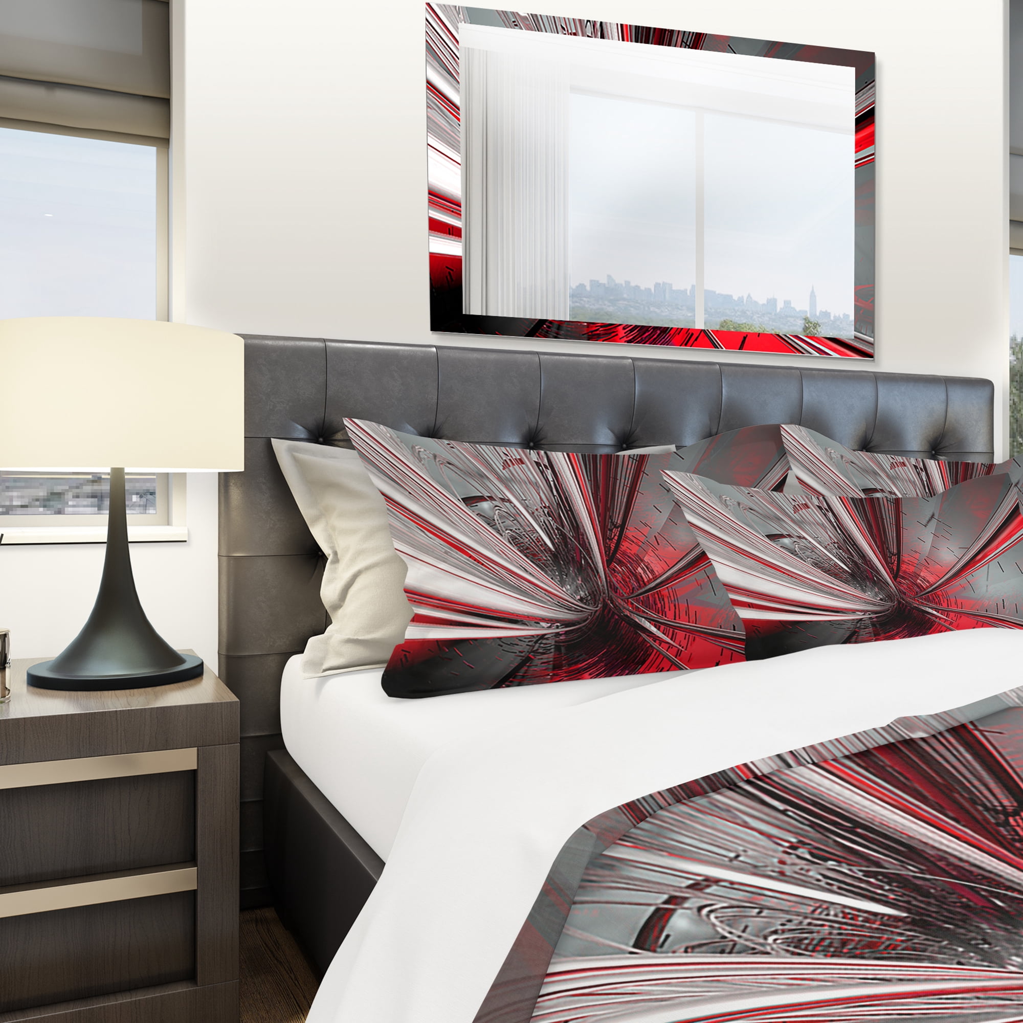 Designart 'Fractal 3D Deep into Middle' Modern & Contemporary Duvet Cover Set