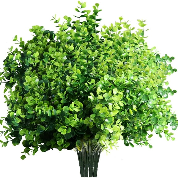 20 Bundles Artificial Flowers Outdoor Fake Flowers, UV Resistant No Fade Faux Plastic Greenery Shrubs Plants for Hanging Garden Porch Window Box Outside Decoration,Home Indoor Decor, 5 Colors