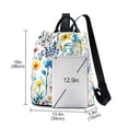 thumbnail image 3 of FORMRS Women's Travel Backpack Purse Anti-Theft Hidden Pockets Casual Shoulder Bag, Blue Wildflower Pattern, 3 of 7