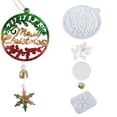 thumbnail image 2 of Resina de silicona Campana de Navidad Colgante de epoxi Fabricación Adorno de bricolaje estiloA Zulema Resina epoxica, 2 of 8