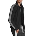 thumbnail image 2 of Hat and Beyond Men's Performance Two Tone Track Jacket, 2 of 7