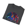 thumbnail image 5 of Dripping Rainbow Skull, Gildan Unisex Softstyle T-Shirt, Graphic Tee, S-3XL, 5 of 5