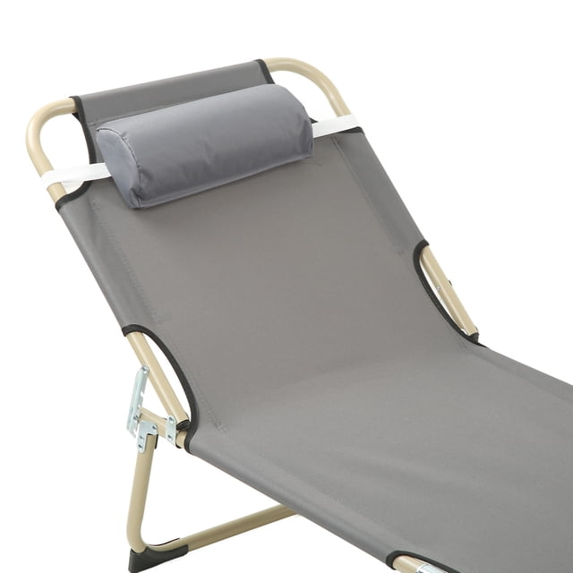 Lit Simple Inclinable, Lit Pliant pour une Personne Chaise Longue de Camping Technologie Révolutionnaire