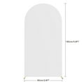 thumbnail image 3 of Kselythan White Arch Backdrop Cover 5.9ft/6.5ft/7.2ft Wedding Spandex Fitted Covers Stretchy Decor Banner for Birthday Banquet Parties Bridal Shower,1Pcs, 3 of 9