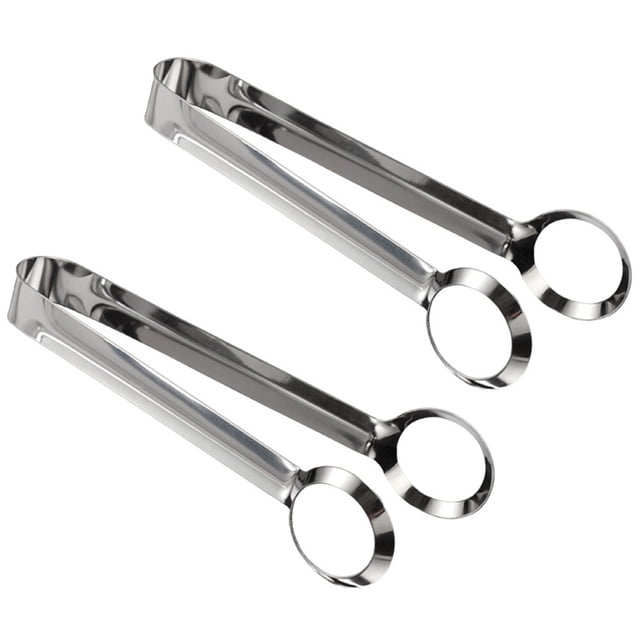 YOSADIER 2Ud Pinzas Compactas De Acero Inoxidable Para Huevos Con Hueco Antideslizante