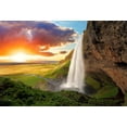 thumbnail image 2 of ABPHOTO 7x5ft Photography Backdrop Nature Landscape Elegant Mountain Waterfall Green Plants Sunshine Blue Sky White Cloud Travel Photo Background Backdrops, 2 of 4