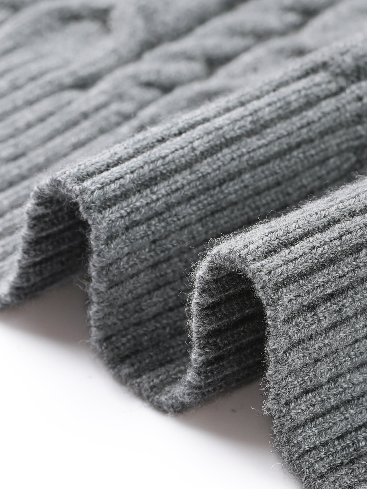 DARING DIVA Women's Stylish AK Cable Knit Tie Vest M Gray