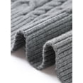 thumbnail image 6 of DARING DIVA Women's Stylish AK Cable Knit Tie Vest M Gray, 6 of 6