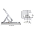 thumbnail image 2 of Truth EP28020 14" Heavy-Duty 4-Bar Stainless Steel Window Hinge, 2 of 4