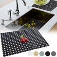 thumbnail image 2 of Kitchen Sink Mat - 2Pack Adjustable Sink Protector Mat for Kitchen Ceramic/Stainless Steel Sink, Easy to Clean, DIY Cut, 2 of 5