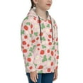 thumbnail image 3 of Daiia Strawberry And Flowers for Boys Fashion Hoodies & Sweatshirts with Kangaroo Pocket,Hooded Sweatshirt for Kid, Breathable& Moisture Wicking-Small, 3 of 6