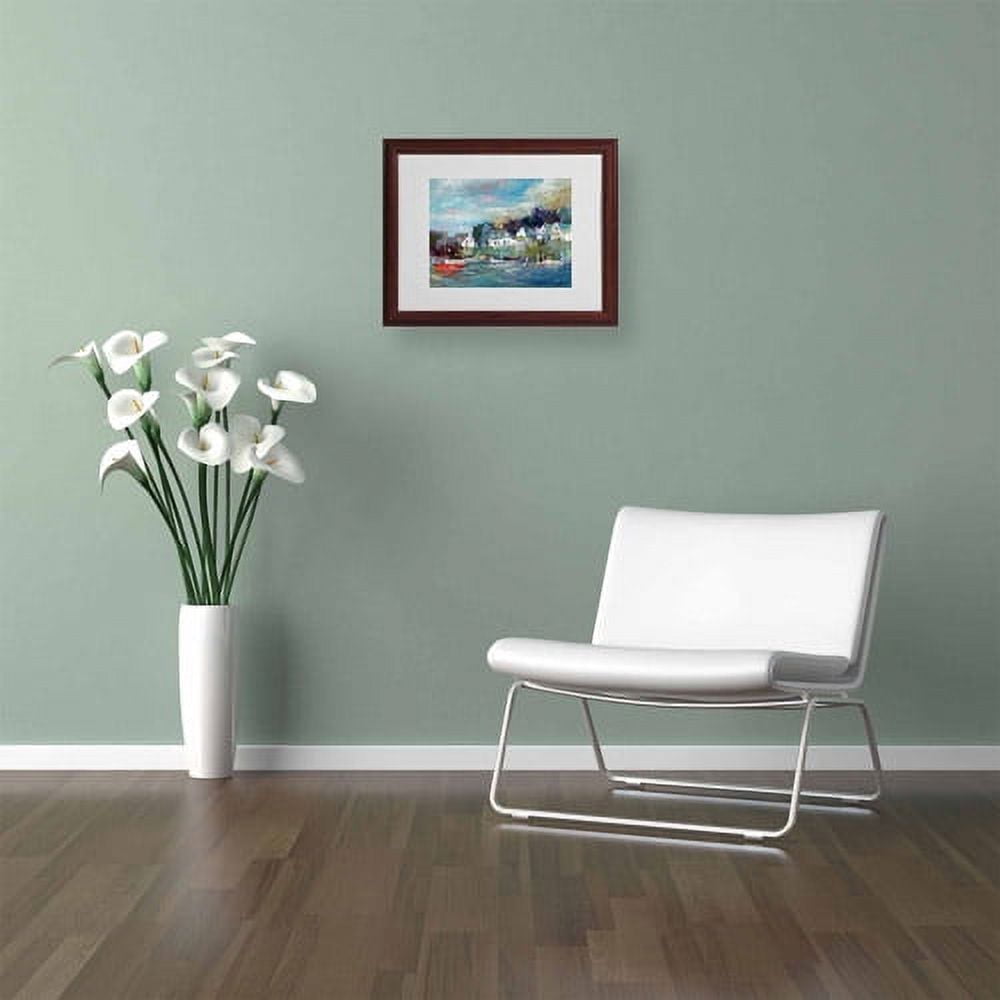 Richard Wallich 'Dock' Matted Framed Art