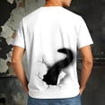 thumbnail image 5 of YUEHUA Cat Shirts for Mens Women Funny Tshirt Cat Shirt Unisex Cute 3D Cat Graphic Tee Summer Casual Short Sleeve Tops T-Shirts for Adult, 5 of 7