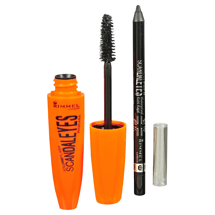 Pack of 2Rimmel ScandalEyes Mascara with Eye Liner, Extreme Black0.45