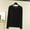 Black, variant on Womens Long Sleeve Pajama Top Loose Fit Casual Sleepwear Soft