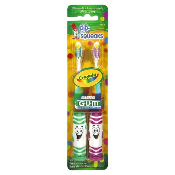 Crayola Pip-Squeaks Ultrasoft Toothbrush - 2 CT