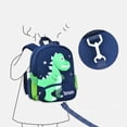 thumbnail image 6 of Weebloom School Backpack For Kids Boys Girls Waterproof Adorable Dinosaur Backpack For Toddlers And Preschoolers Lightweight Bookbag Elementary Middle School Dark Blue, 6 of 8