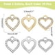 thumbnail image 2 of Colgantes de estrella con forma de corazón y lágrima de diamantes de imitación, dijes de aleación con forma de mariposa y luna, dijes colgantes de corazón de San Valentín para hacer collares y joyas., 2 of 9