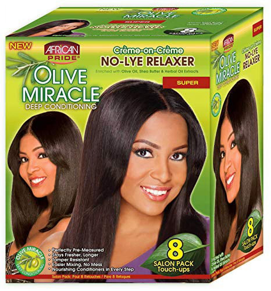 African Pride - Olive Miracle Touch Up Relaxer Kit [SUPER