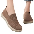 thumbnail image 2 of IEMIEMIEM Orthopedic Shoes for Women Arch Support Slip on Non Slip Golf Shoes Wide Width Knitted Mesh Stretch Hiking Shoes Comfort 2026 New Foam Shoes Coffee 7.5 Wide, 2 of 7
